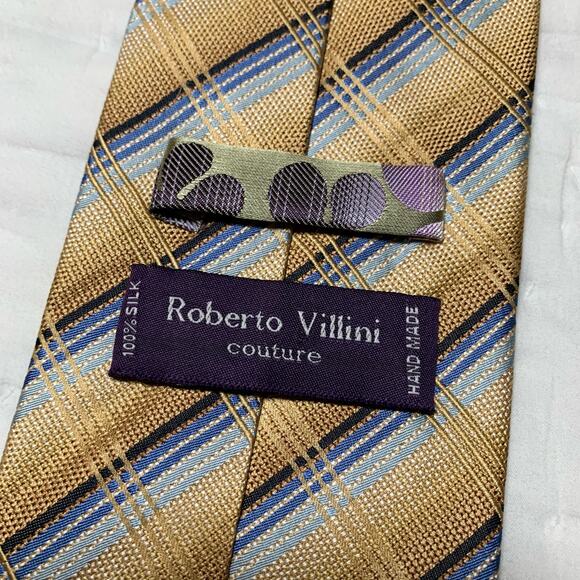 Roberto Villini Couture Men’s Tie - Picture 4 of 5
